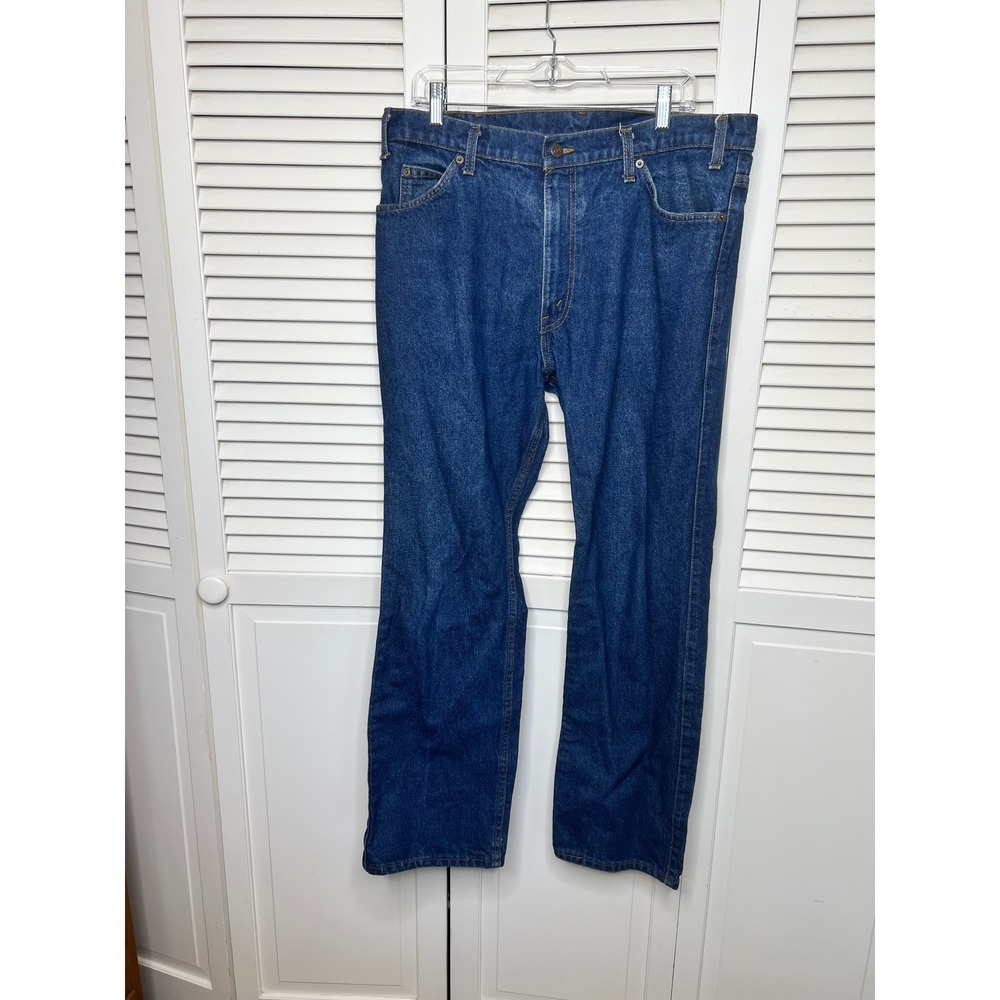 RARE Levi's 517 Leather Tab Bootcut Jeans Men's W38 L30 Vintage Made in USA 1980